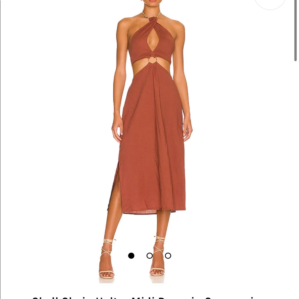WeWoreWhat midi linen dress